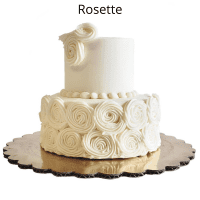 Anniversary cake rosette-style.