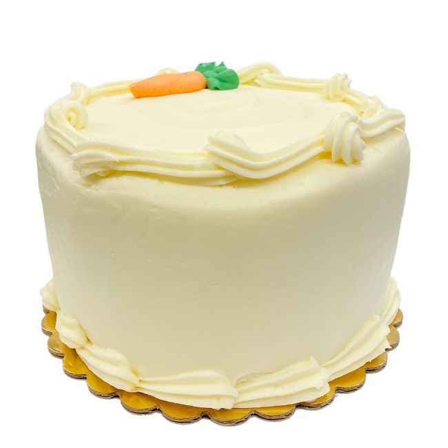 Side view of the Carrot cake.