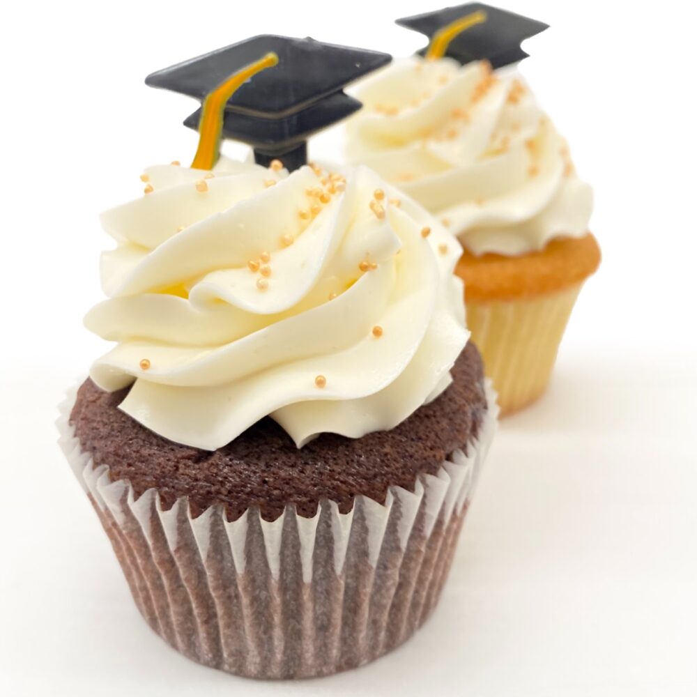 Example of Graduate cupcakes.