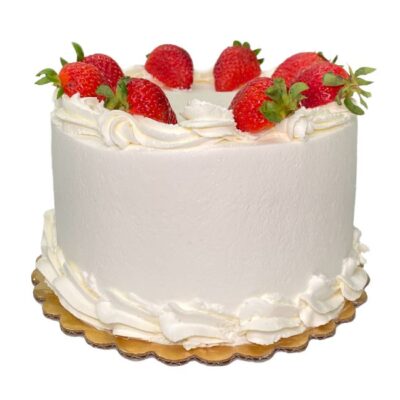 Side view of the Fruit Basket cake.