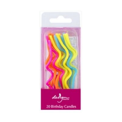 Fun twisted bright candles.