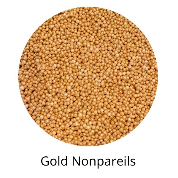 Gold nonpareils example.