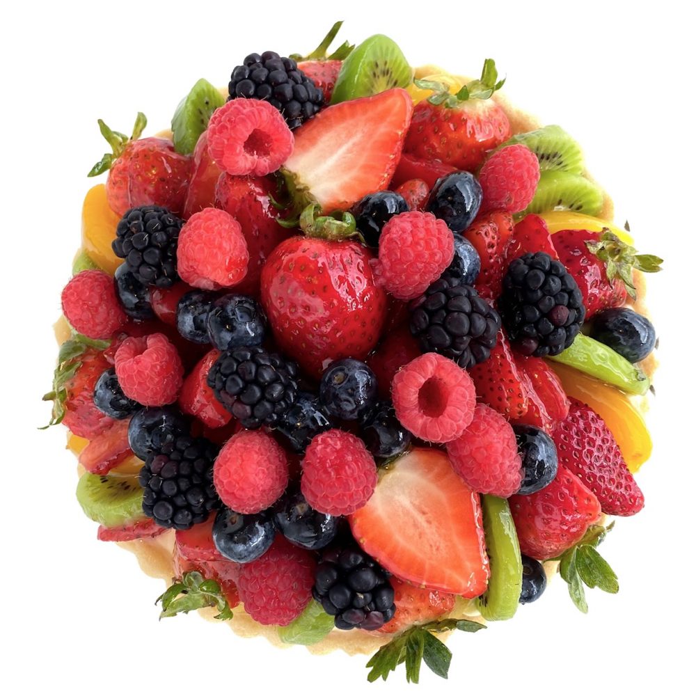 Top view of Fresh Fruit Tart.