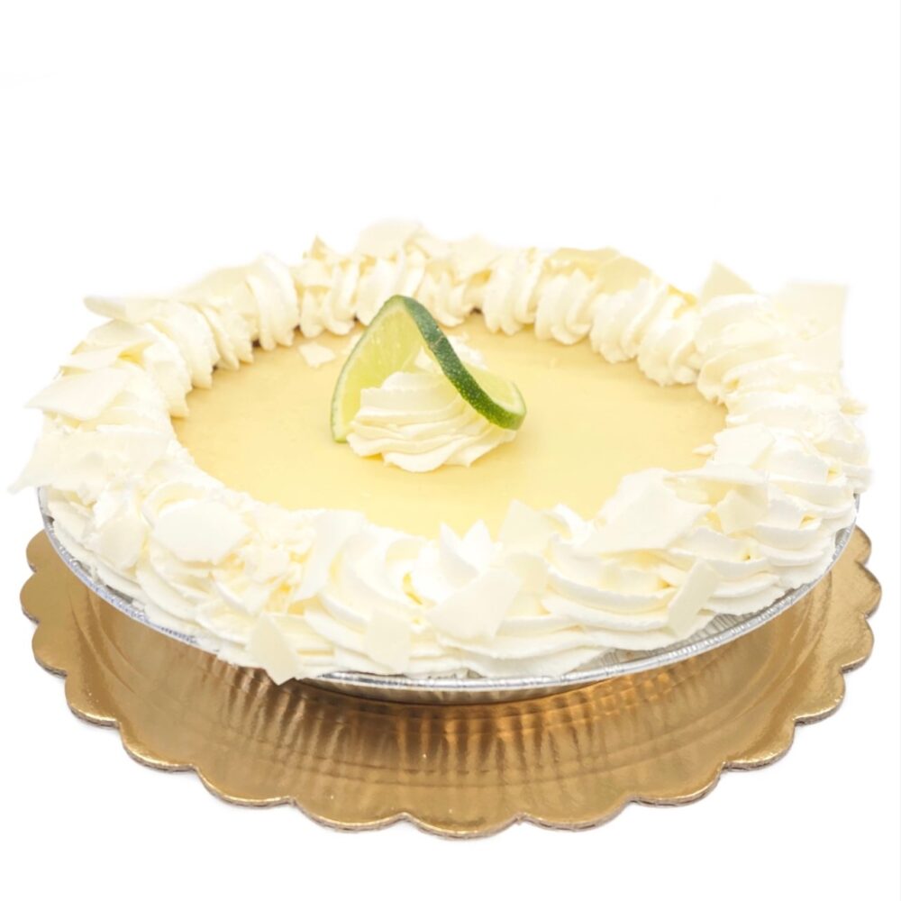 Side view of Key Lime Pie.