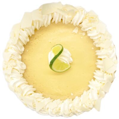 Top view of Key Lime Pie.