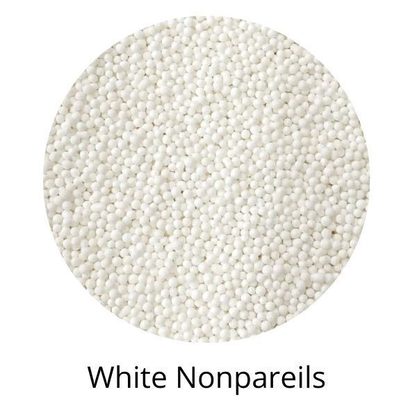 White nonpareils example.