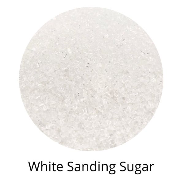White sanding sugar example.